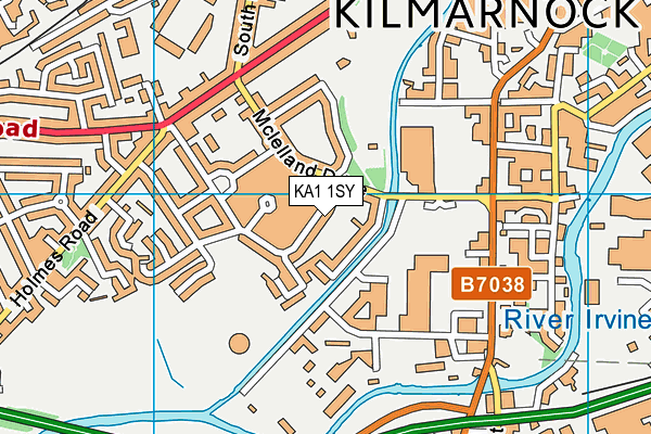 KA1 1SY map - OS VectorMap District (Ordnance Survey) KA1 1SY map - OS VectorMap District (Ordnance Survey)