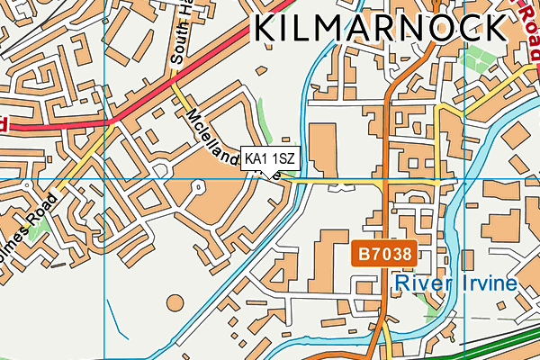 KA1 1SZ map - OS VectorMap District (Ordnance Survey) KA1 1SZ map - OS VectorMap District (Ordnance Survey)