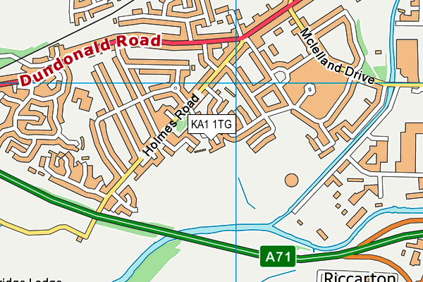 KA1 1TG map - OS VectorMap District (Ordnance Survey) KA1 1TG map - OS VectorMap District (Ordnance Survey)
