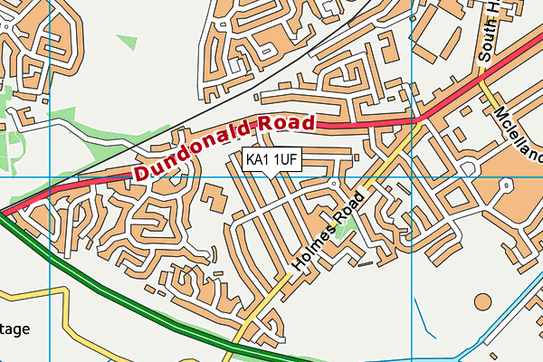 KA1 1UF map - OS VectorMap District (Ordnance Survey) KA1 1UF map - OS VectorMap District (Ordnance Survey)