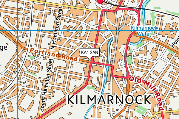 KA1 2AN map - OS VectorMap District (Ordnance Survey) KA1 2AN map - OS VectorMap District (Ordnance Survey)