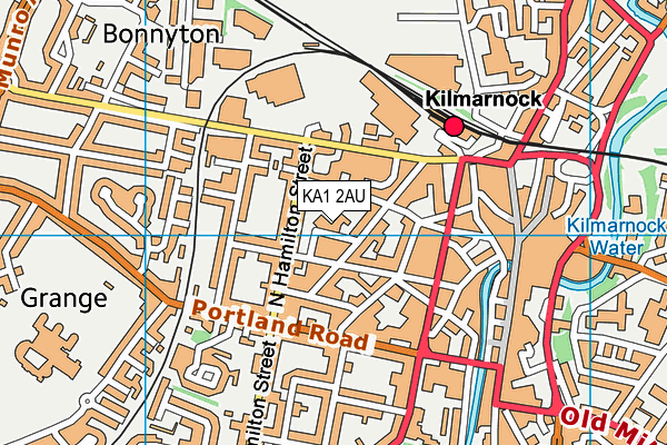 KA1 2AU map - OS VectorMap District (Ordnance Survey) KA1 2AU map - OS VectorMap District (Ordnance Survey)