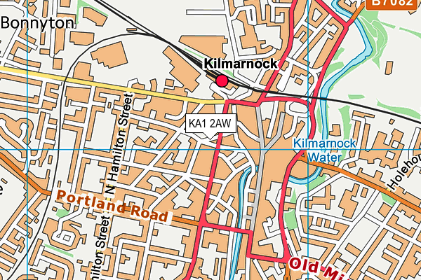 KA1 2AW map - OS VectorMap District (Ordnance Survey) KA1 2AW map - OS VectorMap District (Ordnance Survey)