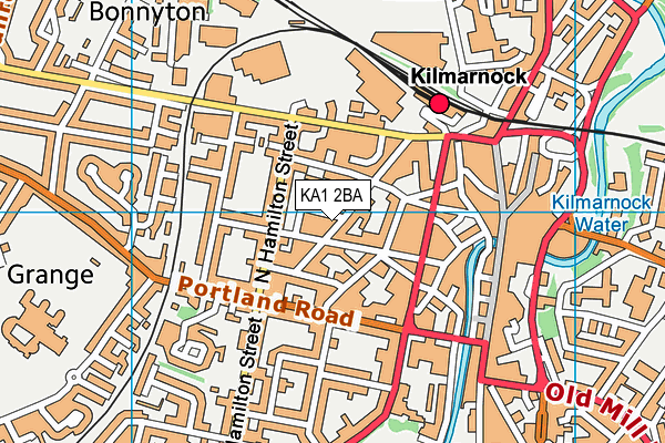 KA1 2BA map - OS VectorMap District (Ordnance Survey) KA1 2BA map - OS VectorMap District (Ordnance Survey)