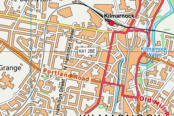KA1 2BE map - OS VectorMap District (Ordnance Survey) KA1 2BE map - OS VectorMap District (Ordnance Survey)