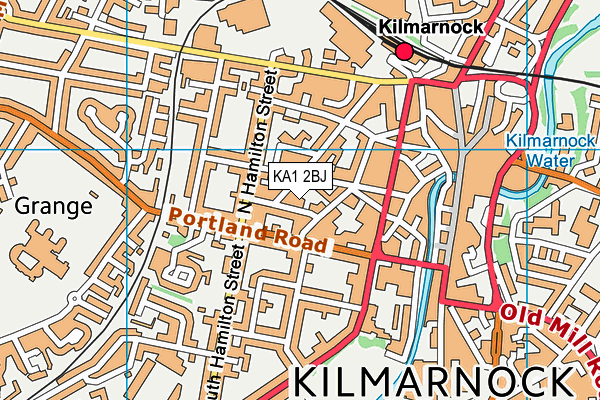 KA1 2BJ map - OS VectorMap District (Ordnance Survey) KA1 2BJ map - OS VectorMap District (Ordnance Survey)