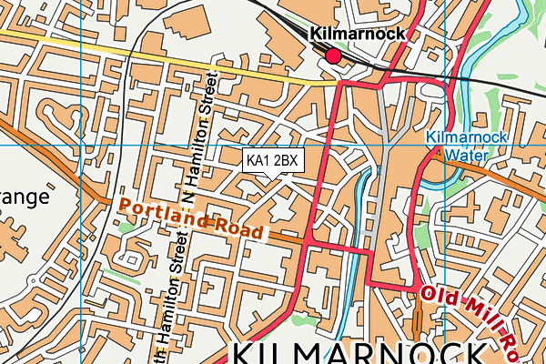 KA1 2BX map - OS VectorMap District (Ordnance Survey) KA1 2BX map - OS VectorMap District (Ordnance Survey)