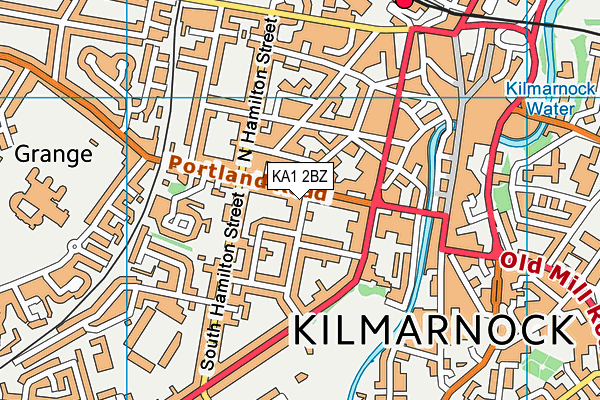 KA1 2BZ map - OS VectorMap District (Ordnance Survey) KA1 2BZ map - OS VectorMap District (Ordnance Survey)