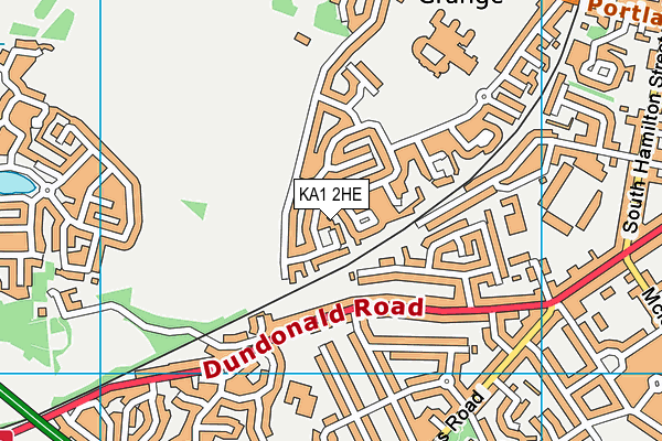 KA1 2HE map - OS VectorMap District (Ordnance Survey) KA1 2HE map - OS VectorMap District (Ordnance Survey)