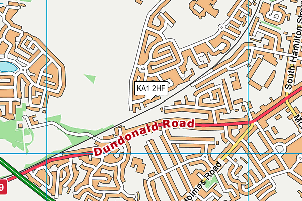 KA1 2HF map - OS VectorMap District (Ordnance Survey) KA1 2HF map - OS VectorMap District (Ordnance Survey)