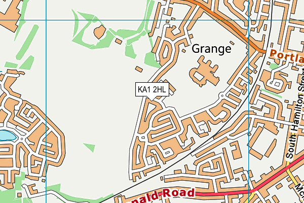 KA1 2HL map - OS VectorMap District (Ordnance Survey) KA1 2HL map - OS VectorMap District (Ordnance Survey)