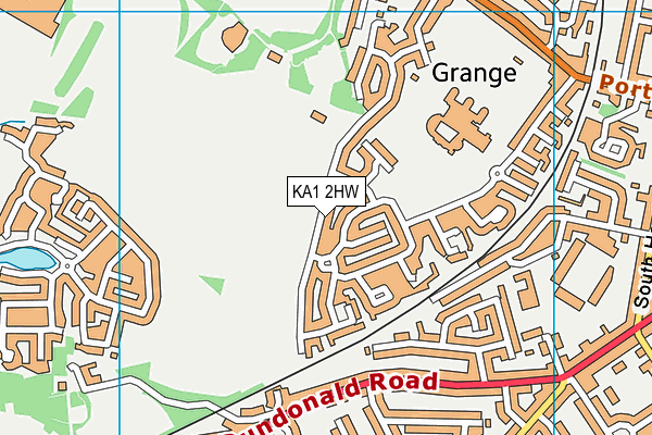 KA1 2HW map - OS VectorMap District (Ordnance Survey) KA1 2HW map - OS VectorMap District (Ordnance Survey)
