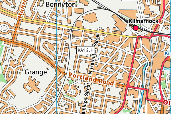 KA1 2JH map - OS VectorMap District (Ordnance Survey) KA1 2JH map - OS VectorMap District (Ordnance Survey)