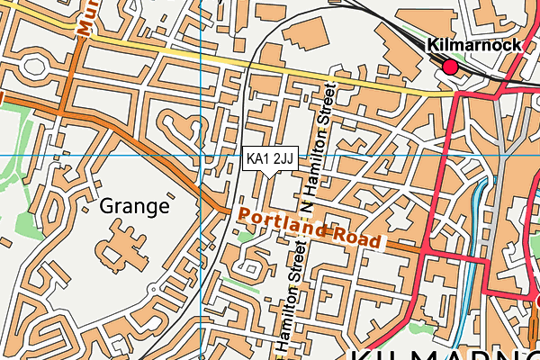 KA1 2JJ map - OS VectorMap District (Ordnance Survey) KA1 2JJ map - OS VectorMap District (Ordnance Survey)