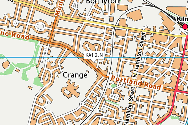 KA1 2JN map - OS VectorMap District (Ordnance Survey) KA1 2JN map - OS VectorMap District (Ordnance Survey)