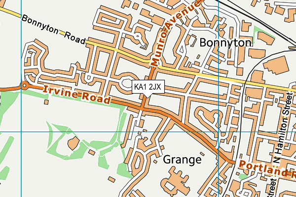 KA1 2JX map - OS VectorMap District (Ordnance Survey) KA1 2JX map - OS VectorMap District (Ordnance Survey)