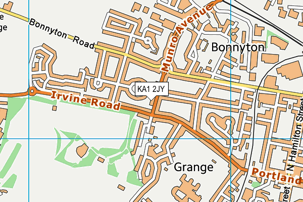 KA1 2JY map - OS VectorMap District (Ordnance Survey) KA1 2JY map - OS VectorMap District (Ordnance Survey)