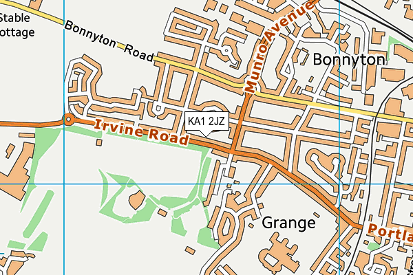 KA1 2JZ map - OS VectorMap District (Ordnance Survey) KA1 2JZ map - OS VectorMap District (Ordnance Survey)