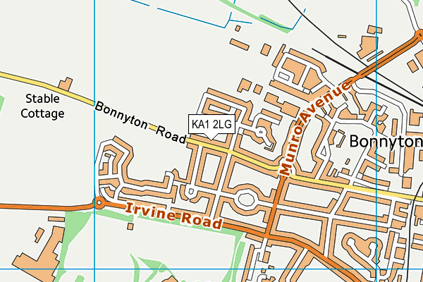 KA1 2LG map - OS VectorMap District (Ordnance Survey) KA1 2LG map - OS VectorMap District (Ordnance Survey)