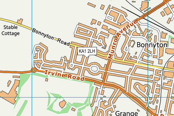 KA1 2LH map - OS VectorMap District (Ordnance Survey) KA1 2LH map - OS VectorMap District (Ordnance Survey)