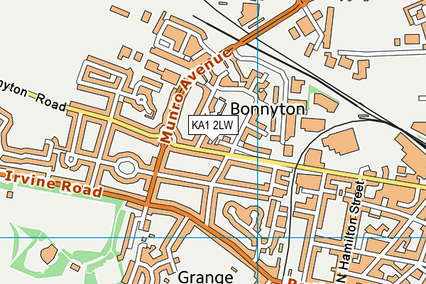 KA1 2LW map - OS VectorMap District (Ordnance Survey) KA1 2LW map - OS VectorMap District (Ordnance Survey)