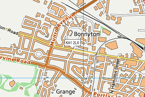 KA1 2LX map - OS VectorMap District (Ordnance Survey) KA1 2LX map - OS VectorMap District (Ordnance Survey)