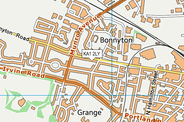 KA1 2LY map - OS VectorMap District (Ordnance Survey) KA1 2LY map - OS VectorMap District (Ordnance Survey)