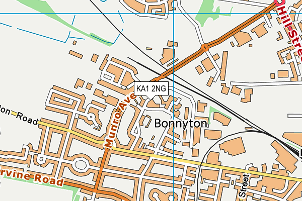 KA1 2NG map - OS VectorMap District (Ordnance Survey) KA1 2NG map - OS VectorMap District (Ordnance Survey)