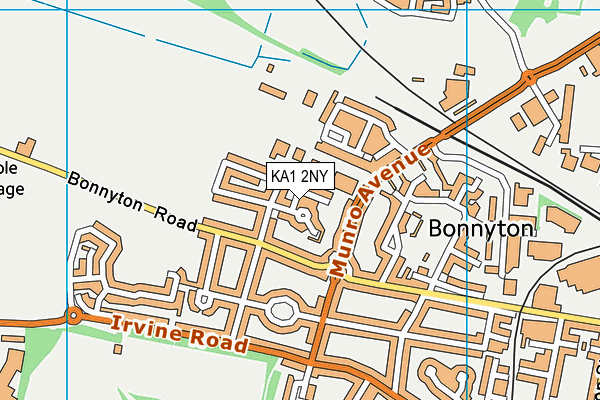 KA1 2NY map - OS VectorMap District (Ordnance Survey) KA1 2NY map - OS VectorMap District (Ordnance Survey)