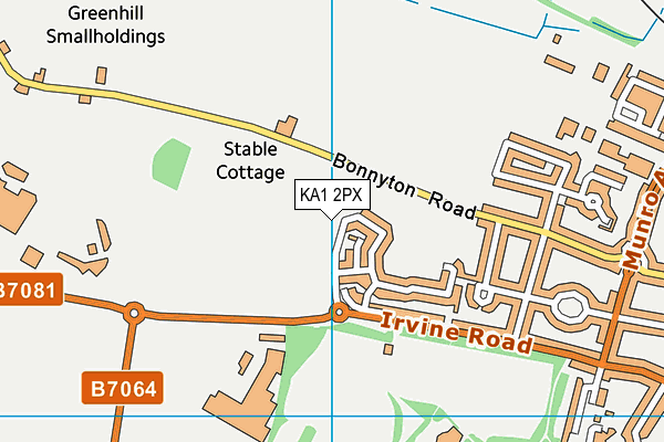 KA1 2PX map - OS VectorMap District (Ordnance Survey) KA1 2PX map - OS VectorMap District (Ordnance Survey)