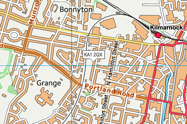 KA1 2QX map - OS VectorMap District (Ordnance Survey) KA1 2QX map - OS VectorMap District (Ordnance Survey)