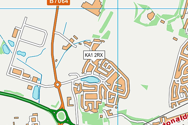 KA1 2RX map - OS VectorMap District (Ordnance Survey) KA1 2RX map - OS VectorMap District (Ordnance Survey)