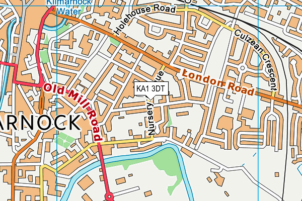 KA1 3DT map - OS VectorMap District (Ordnance Survey) KA1 3DT map - OS VectorMap District (Ordnance Survey)