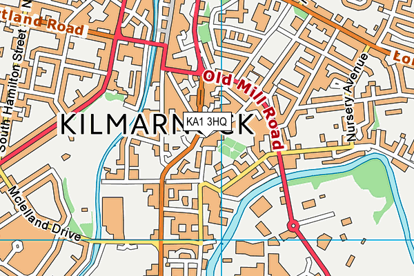 KA1 3HQ map - OS VectorMap District (Ordnance Survey) KA1 3HQ map - OS VectorMap District (Ordnance Survey)