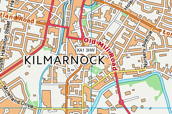 KA1 3HW map - OS VectorMap District (Ordnance Survey) KA1 3HW map - OS VectorMap District (Ordnance Survey)