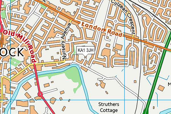 KA1 3JH map - OS VectorMap District (Ordnance Survey) KA1 3JH map - OS VectorMap District (Ordnance Survey)