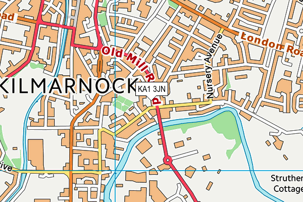 KA1 3JN map - OS VectorMap District (Ordnance Survey) KA1 3JN map - OS VectorMap District (Ordnance Survey)