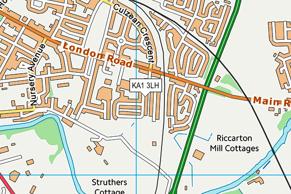 KA1 3LH map - OS VectorMap District (Ordnance Survey) KA1 3LH map - OS VectorMap District (Ordnance Survey)