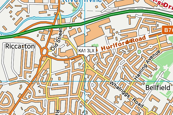 KA1 3LX map - OS VectorMap District (Ordnance Survey) KA1 3LX map - OS VectorMap District (Ordnance Survey)