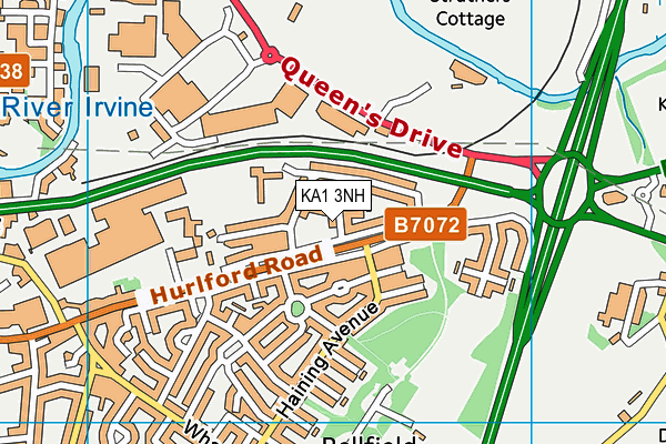 KA1 3NH map - OS VectorMap District (Ordnance Survey) KA1 3NH map - OS VectorMap District (Ordnance Survey)
