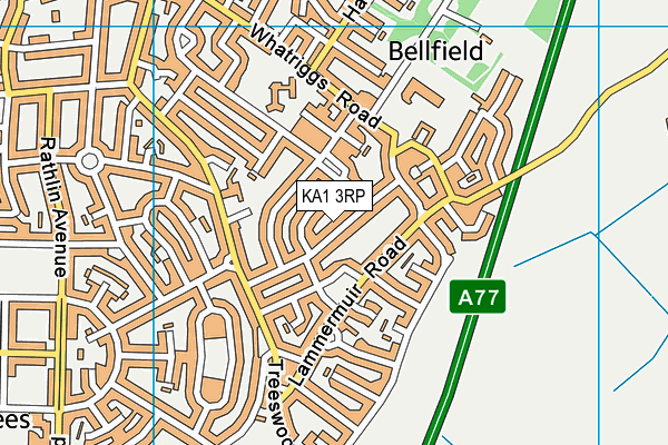 KA1 3RP map - OS VectorMap District (Ordnance Survey) KA1 3RP map - OS VectorMap District (Ordnance Survey)