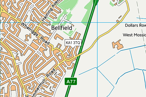 KA1 3TQ map - OS VectorMap District (Ordnance Survey) KA1 3TQ map - OS VectorMap District (Ordnance Survey)