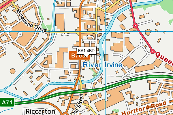 KA1 4BD map - OS VectorMap District (Ordnance Survey) KA1 4BD map - OS VectorMap District (Ordnance Survey)