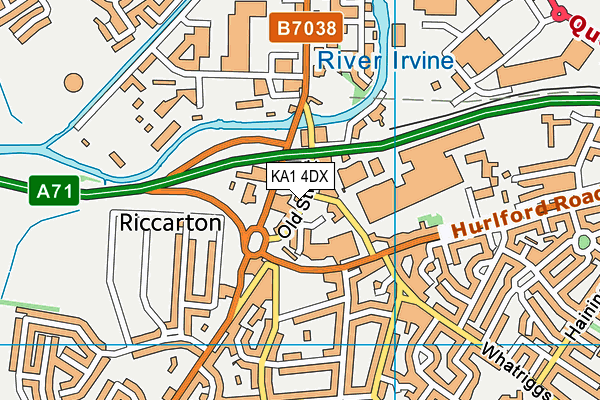 KA1 4DX map - OS VectorMap District (Ordnance Survey) KA1 4DX map - OS VectorMap District (Ordnance Survey)