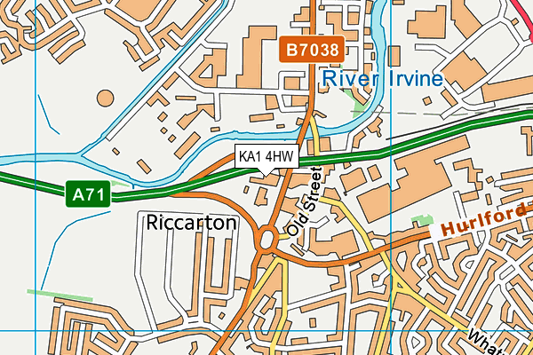KA1 4HW map - OS VectorMap District (Ordnance Survey) KA1 4HW map - OS VectorMap District (Ordnance Survey)