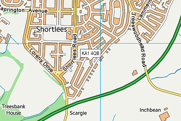 KA1 4QB map - OS VectorMap District (Ordnance Survey) KA1 4QB map - OS VectorMap District (Ordnance Survey)