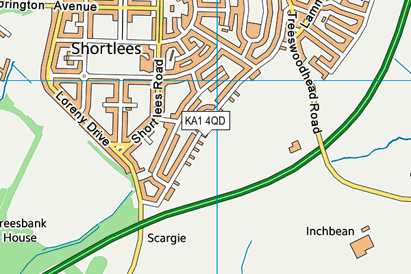 KA1 4QD map - OS VectorMap District (Ordnance Survey) KA1 4QD map - OS VectorMap District (Ordnance Survey)