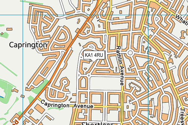 KA1 4RU map - OS VectorMap District (Ordnance Survey) KA1 4RU map - OS VectorMap District (Ordnance Survey)