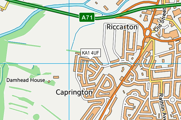 KA1 4UF map - OS VectorMap District (Ordnance Survey) KA1 4UF map - OS VectorMap District (Ordnance Survey)