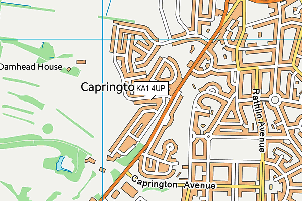 KA1 4UP map - OS VectorMap District (Ordnance Survey) KA1 4UP map - OS VectorMap District (Ordnance Survey)